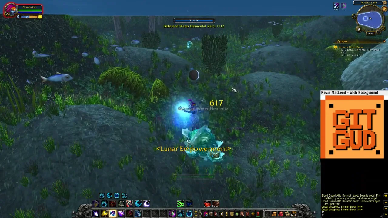 Defeating Befouled Water Elementals