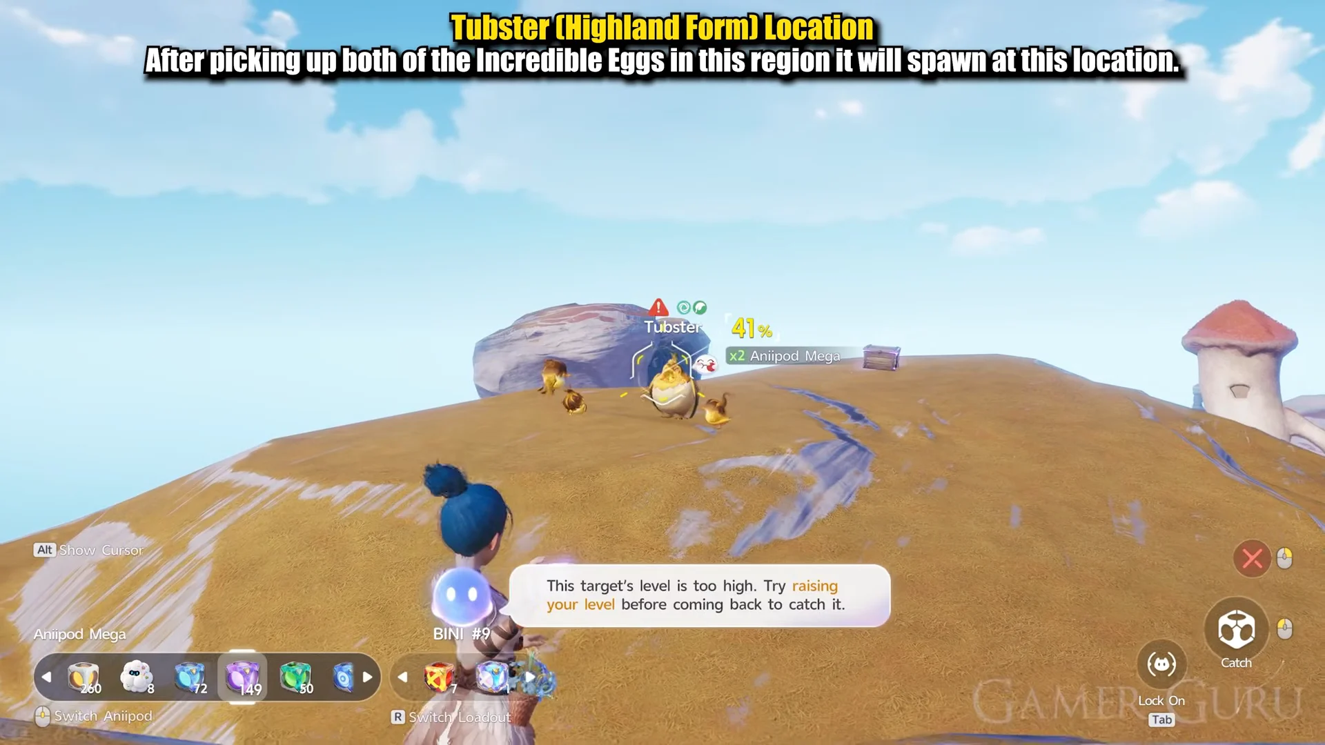Tubster (Highland Form) Location & Capture