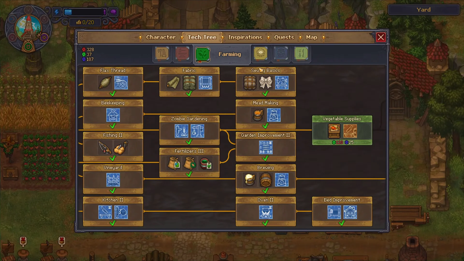 Tech Tree requirements