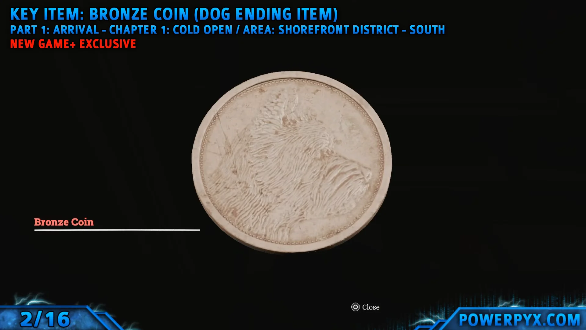 Key Item: Bronze Coin (Dog Ending Item)