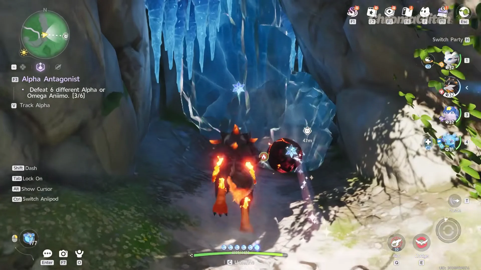 Entering the Boss Cavern