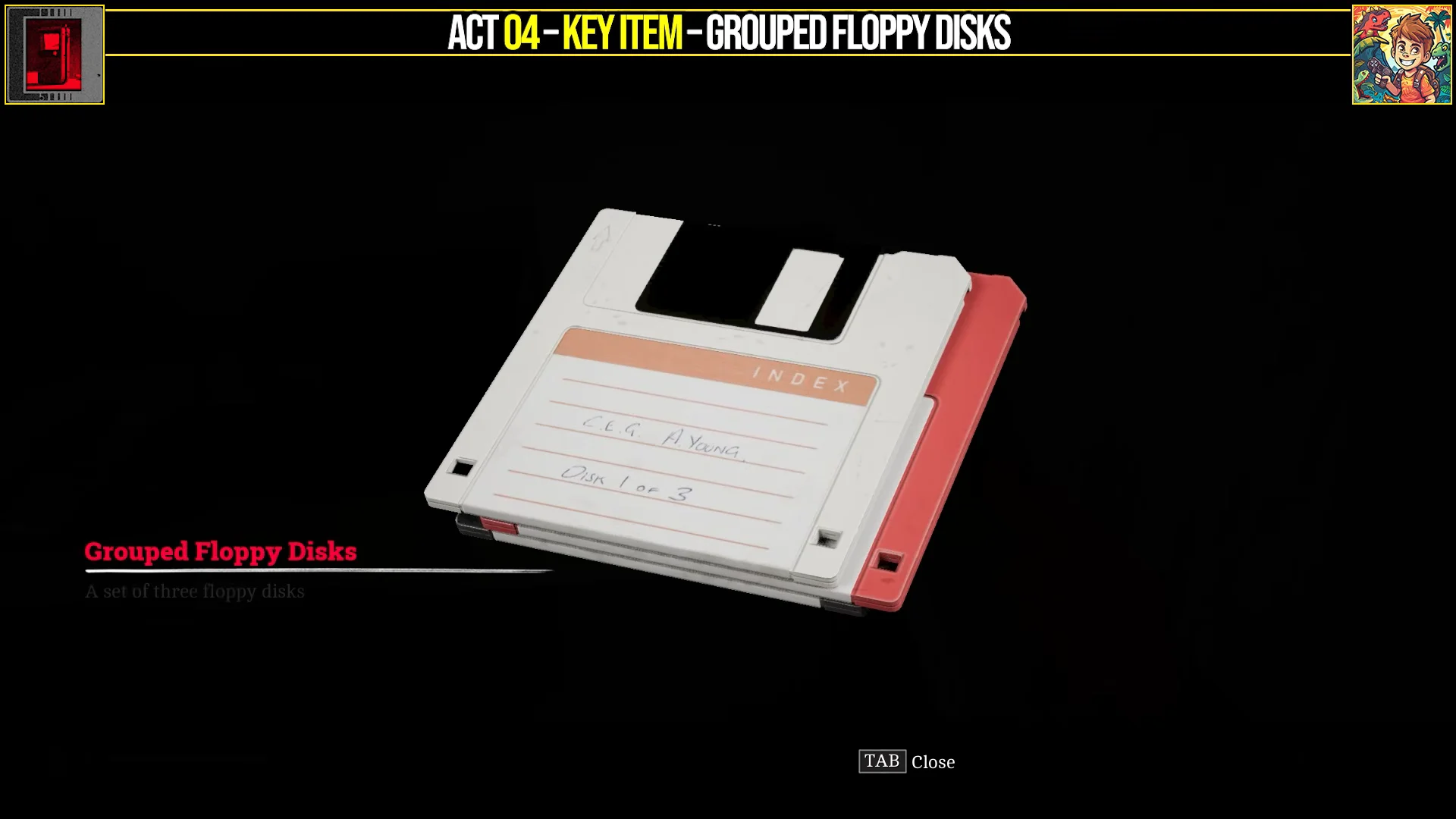 Grouped Floppy Disks Location