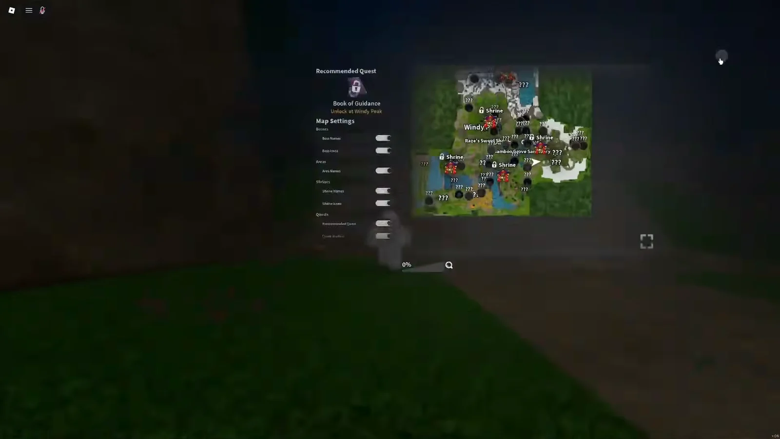 Menu and Map