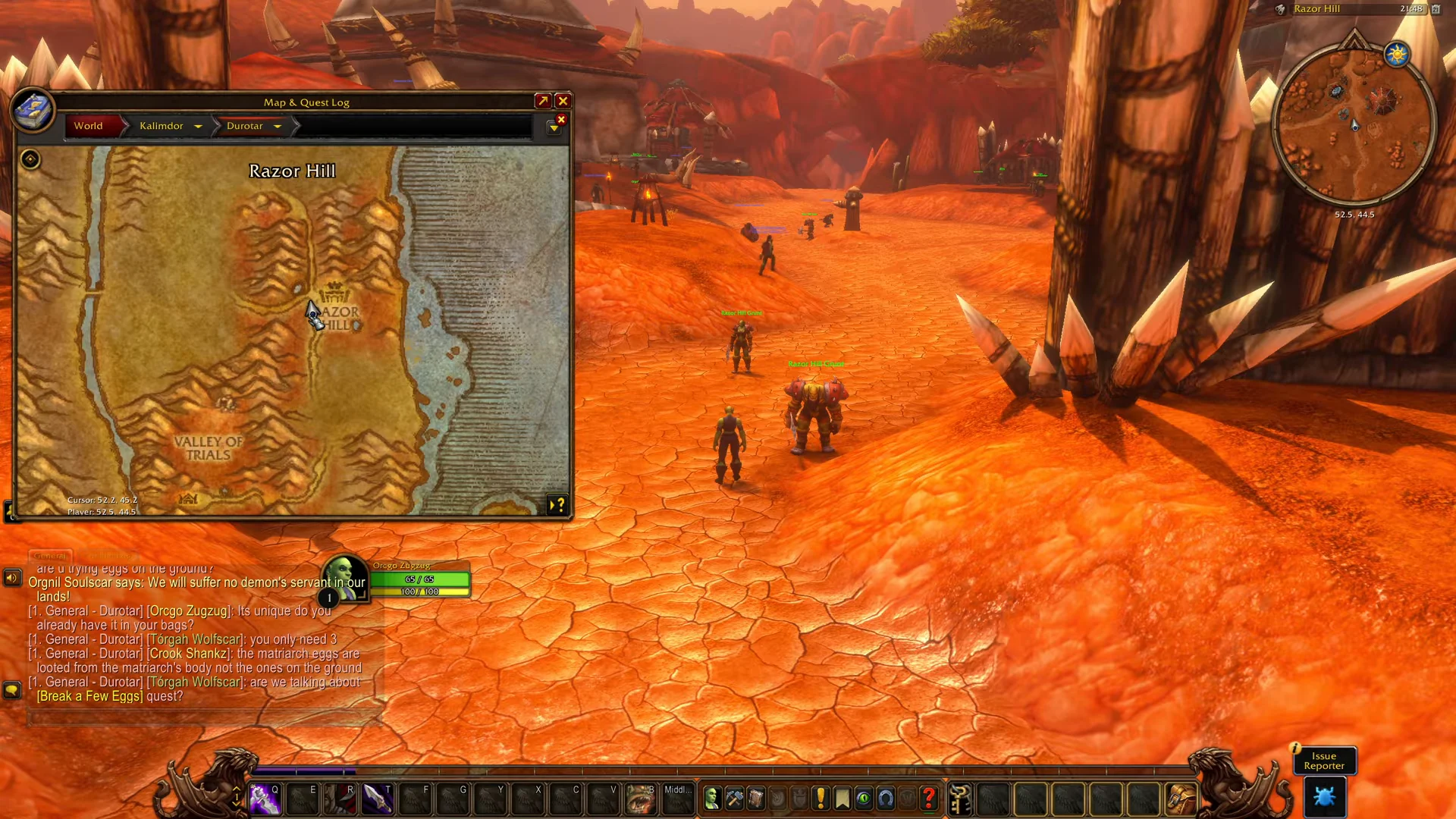 Razor Hill Map View
