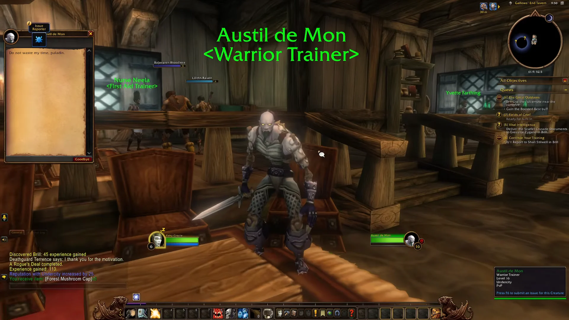 Finding the Warrior Trainer