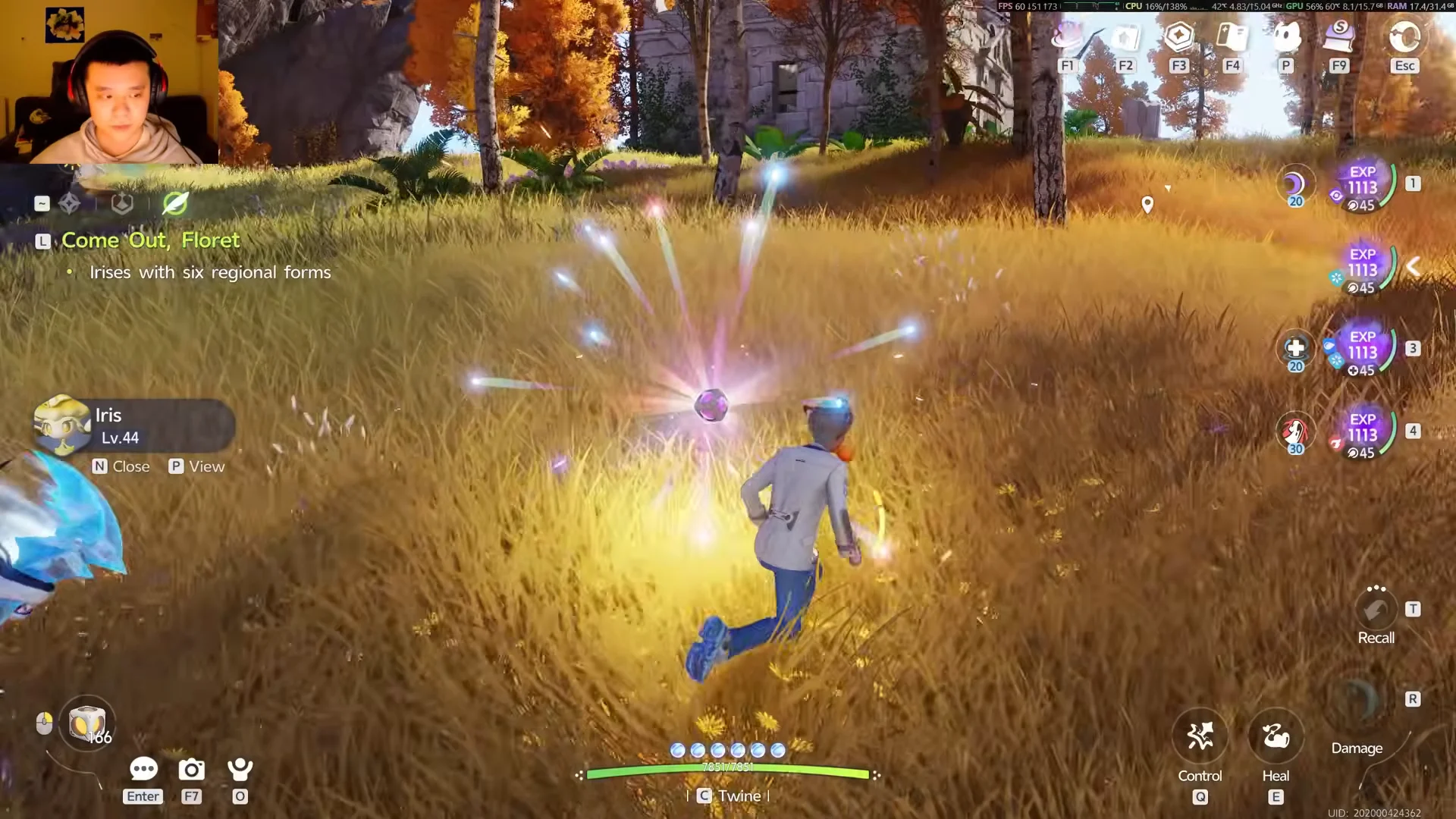Catching Iris (Grassland Form)