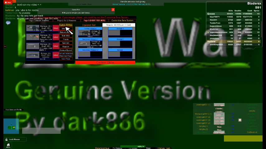 Viewing Weapon Requirements