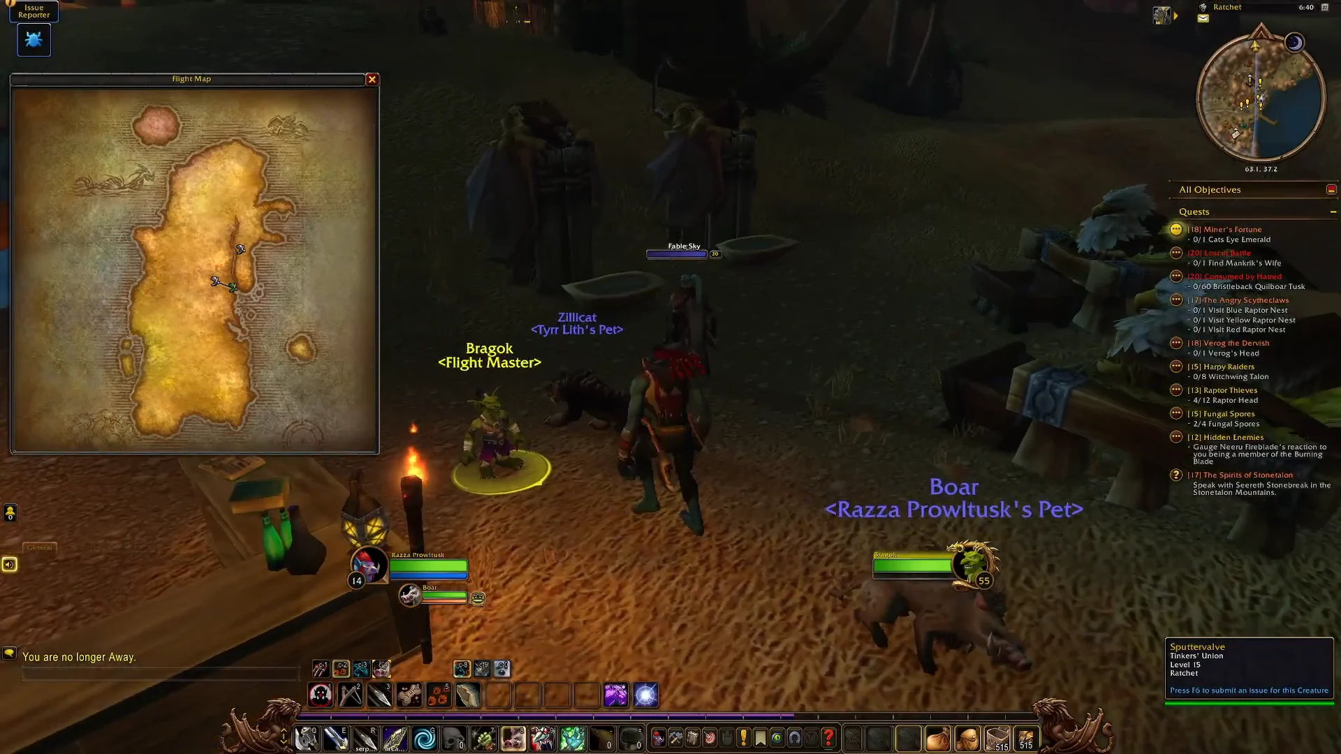 Locating and Interacting with Bragok