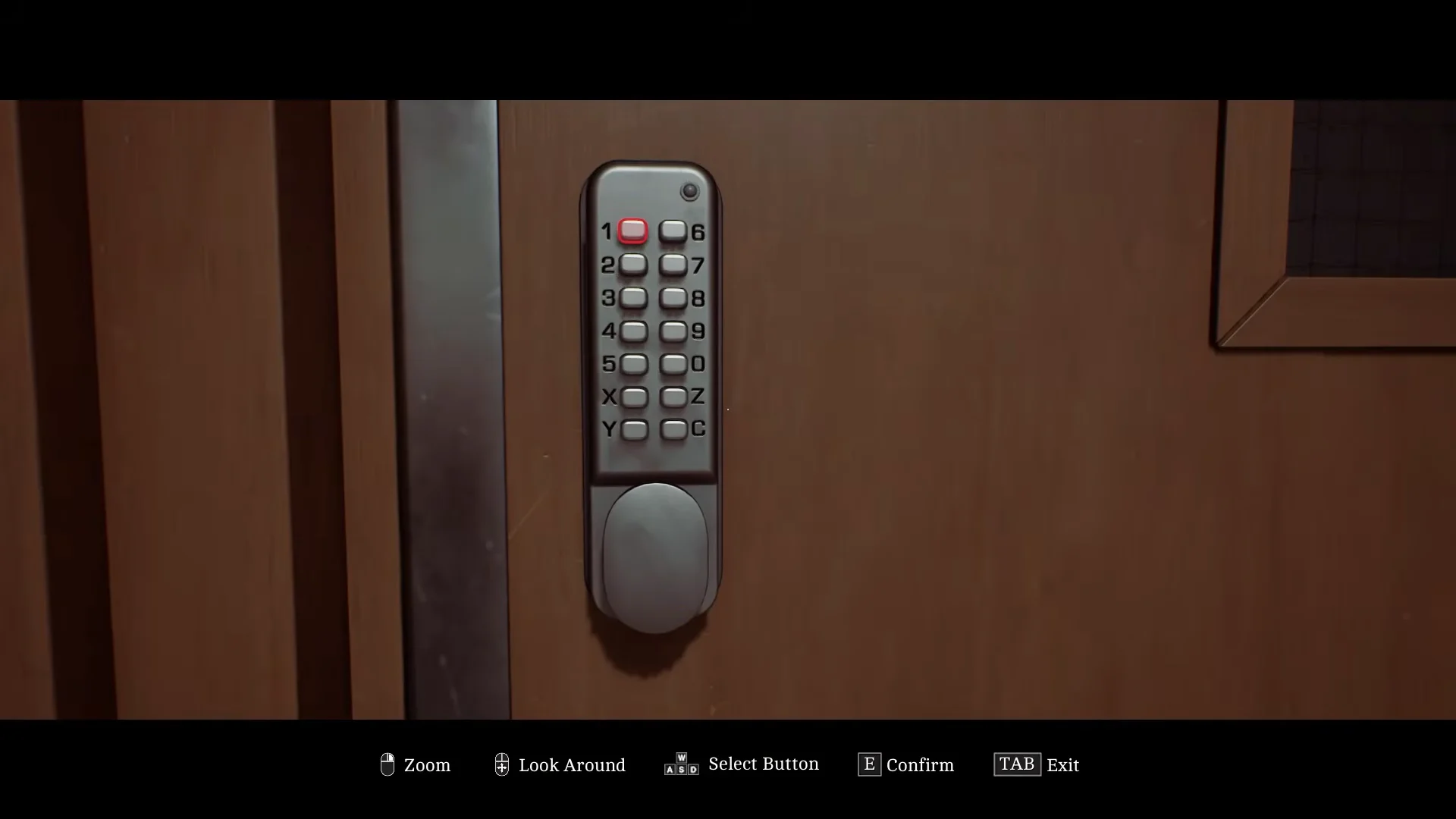Approaching door keypad