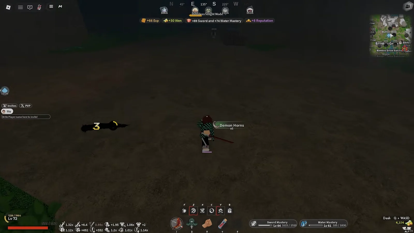 Demonstrating Item Drop