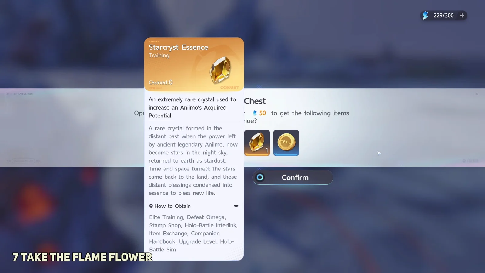Take the Flame Flower