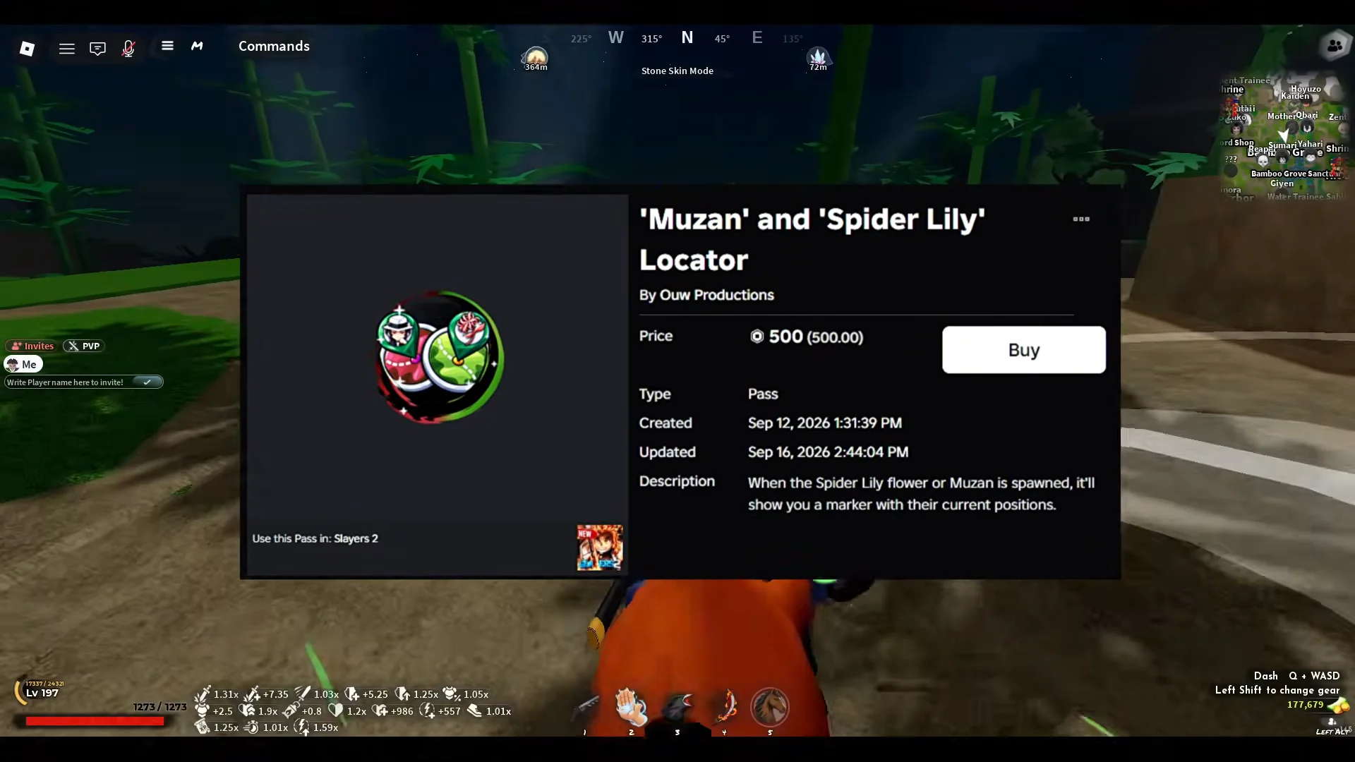 Muzan and Spider Lily Locator