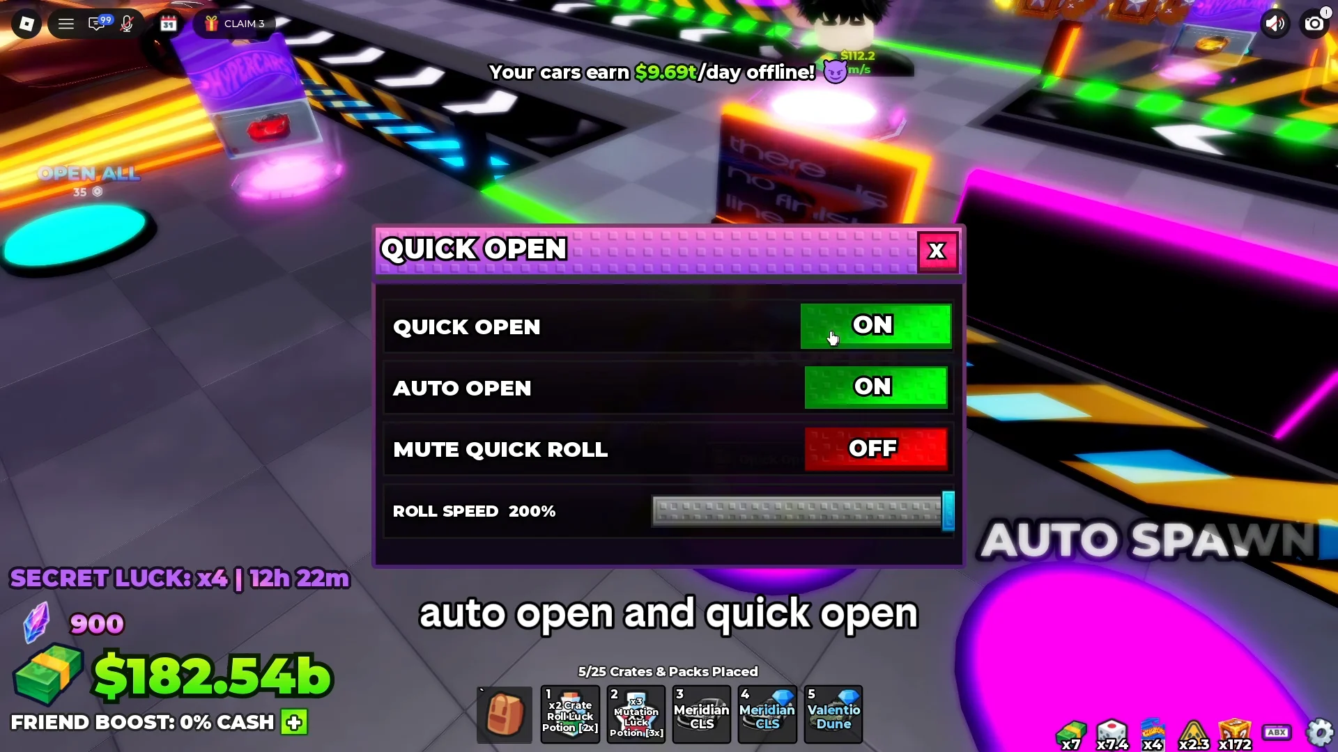 Quick Open and Auto Spawn Setup