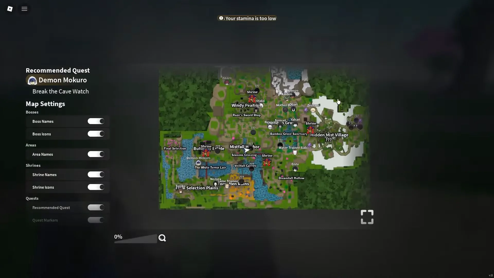 Turning in Quest & Locating Akazo Boss
