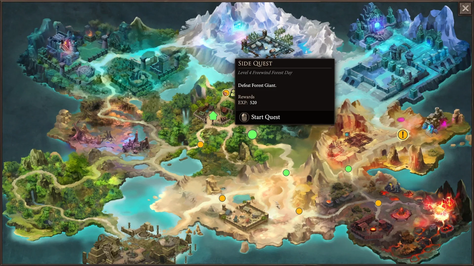 Quest Restart & Side Quest Selection