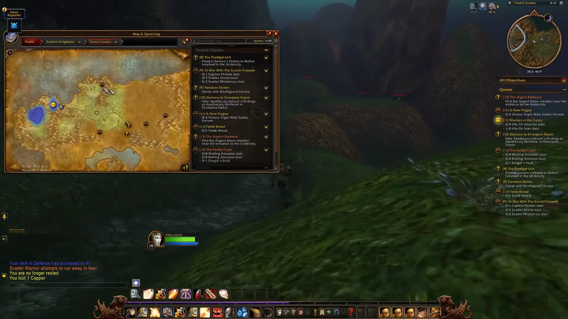 Recommended quest location