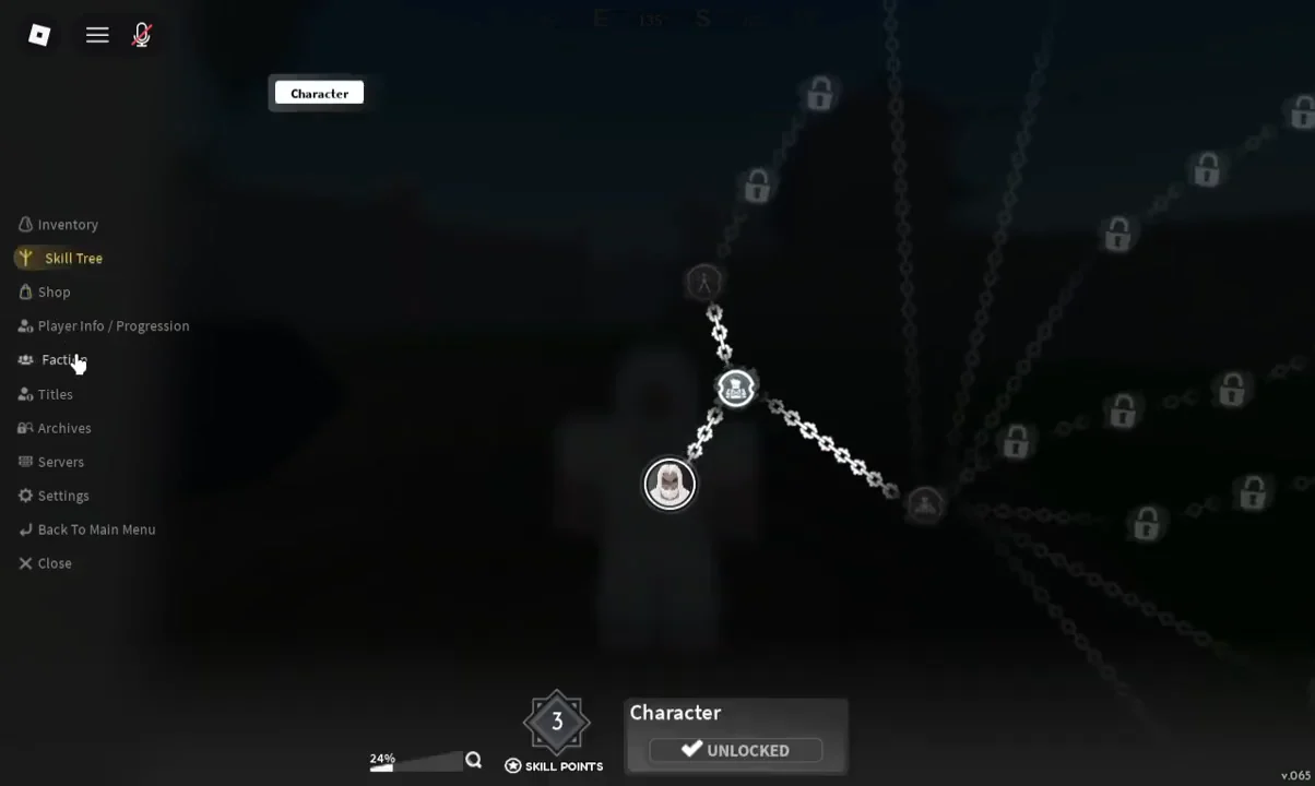 Returning to Skill Tree