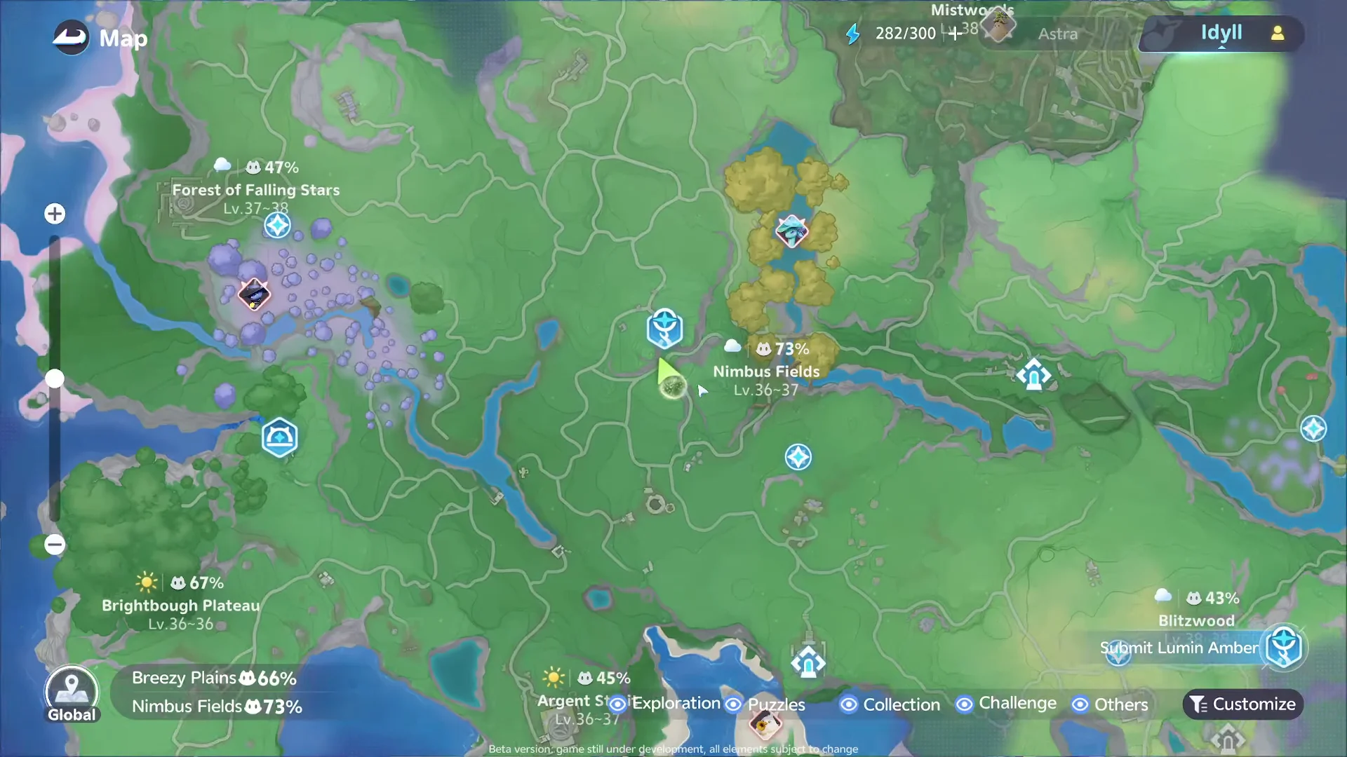 Map location overview