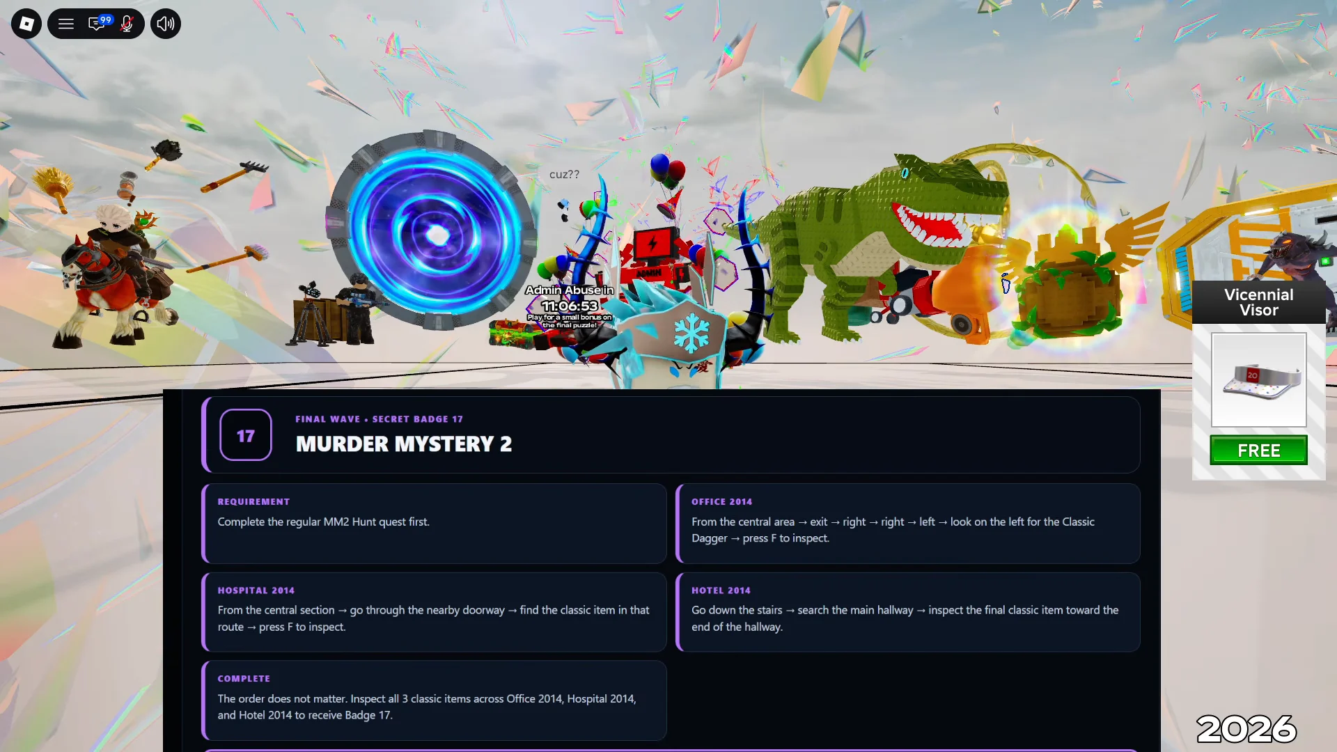 Secret Badge 17: Murder Mystery 2