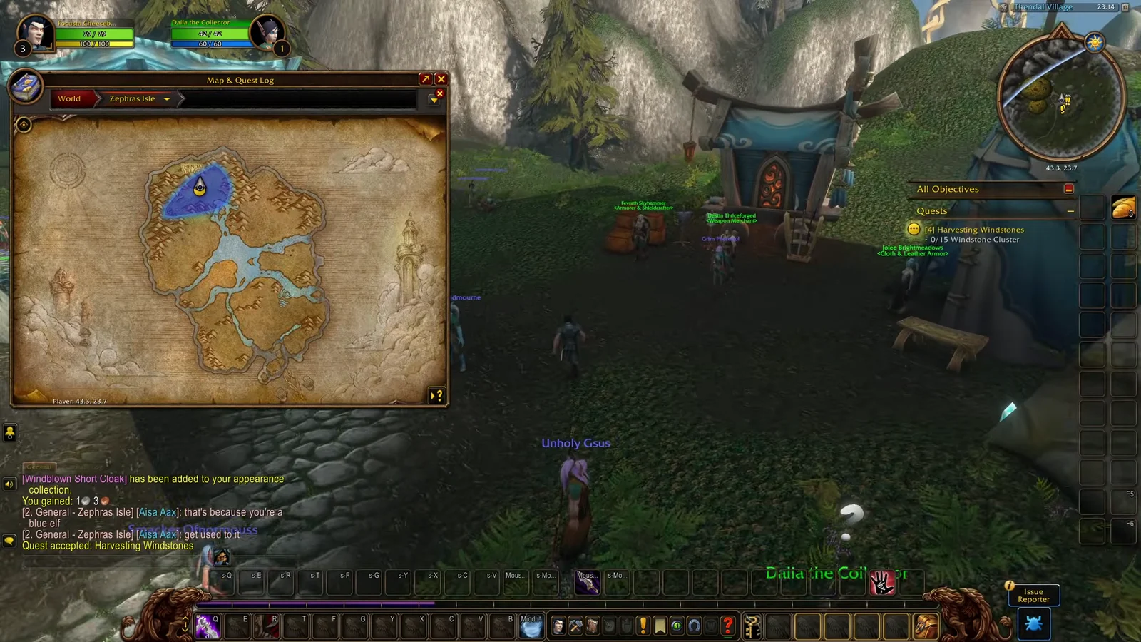 Checking Quest Area