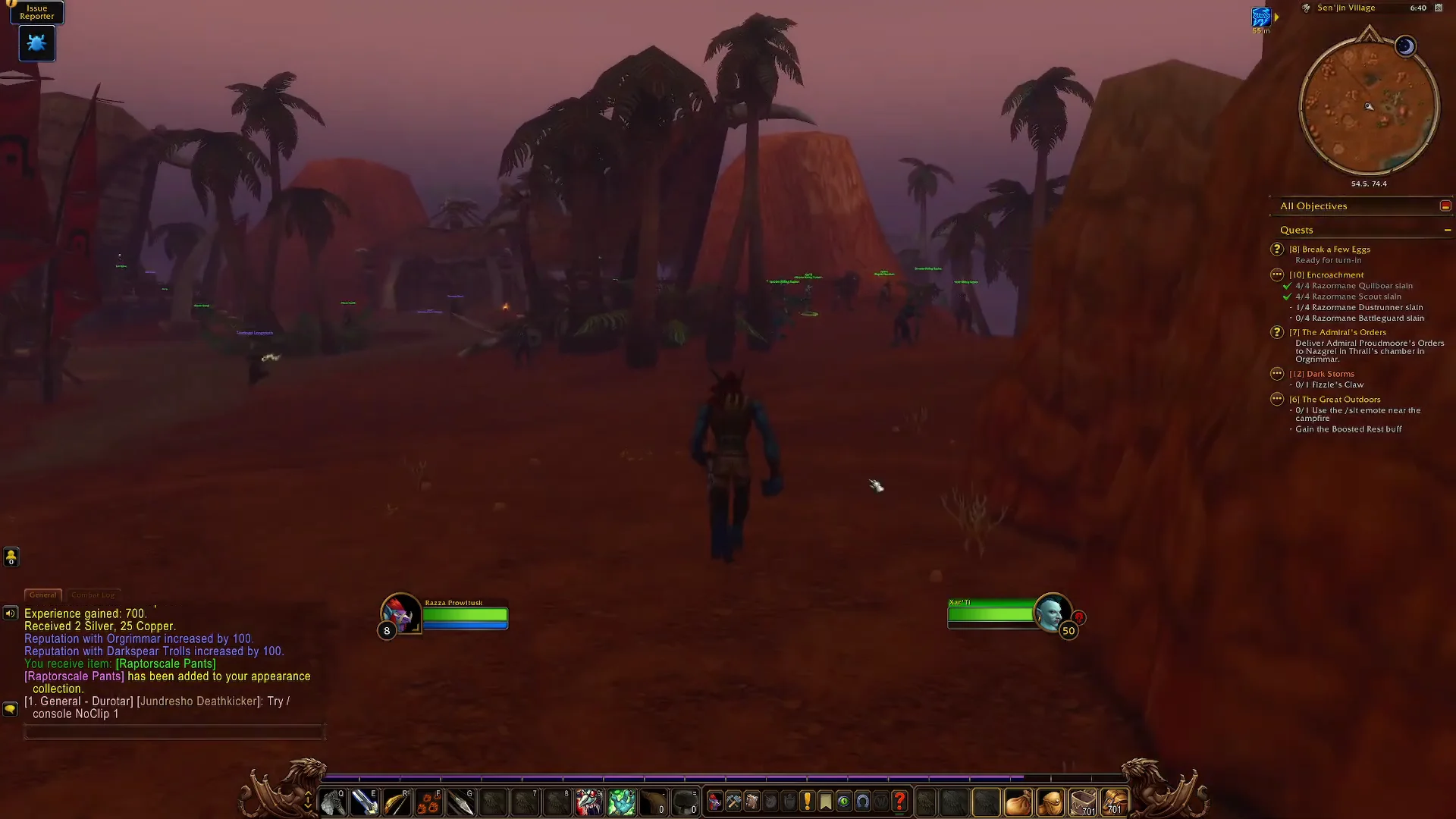 Approaching Sen'jin Village