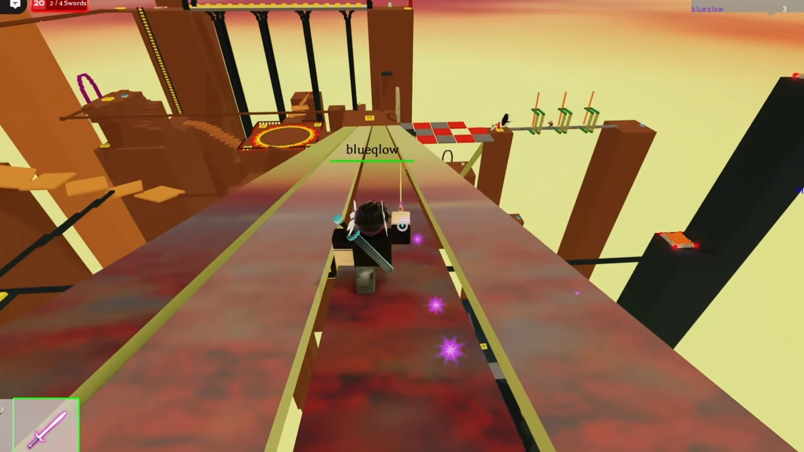 Navigating aerial walkways