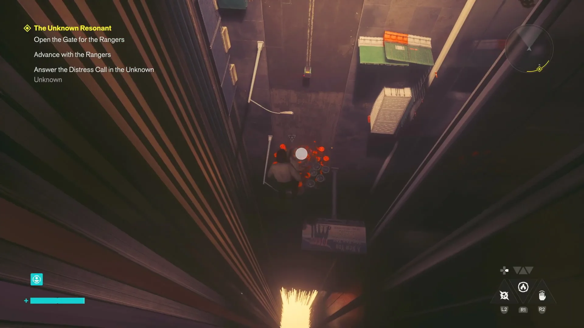 Descending the vertical chasm