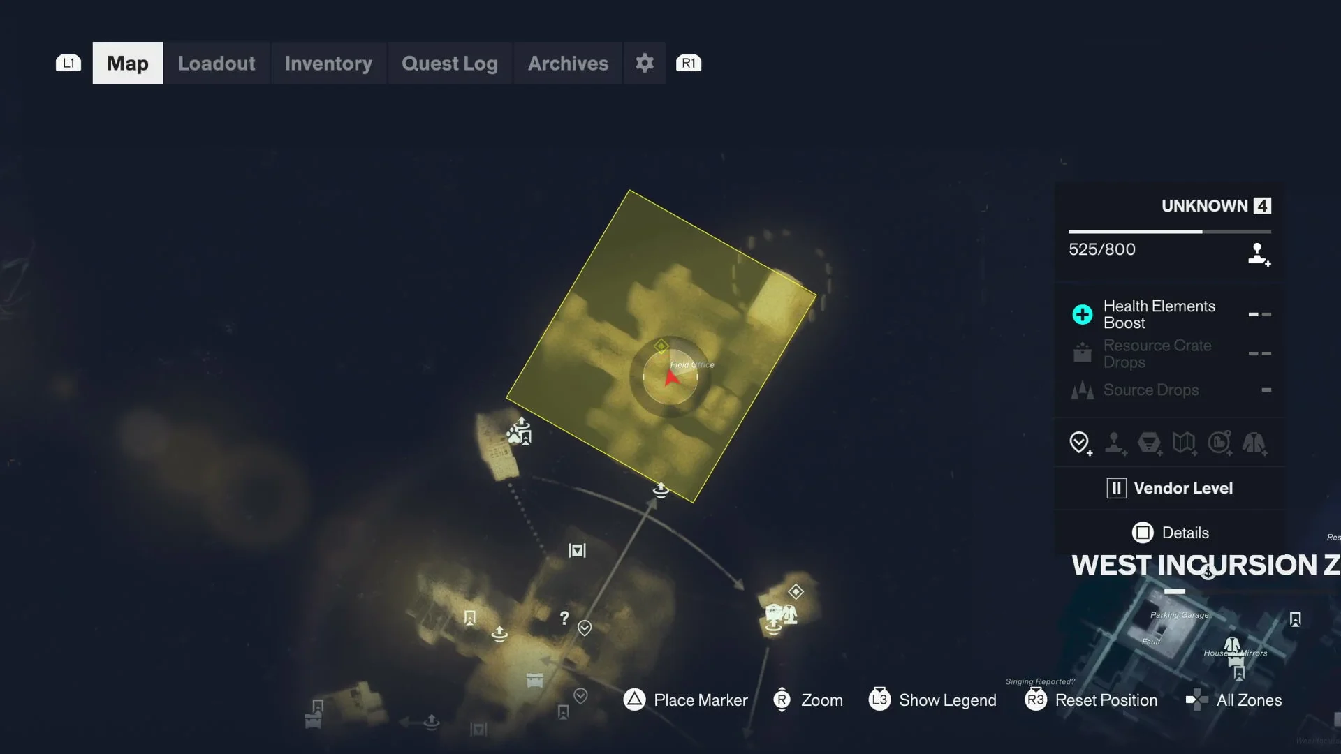 Map location check