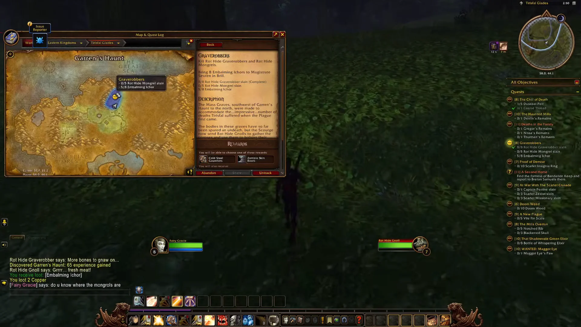 Reviewing Quest Log and Map