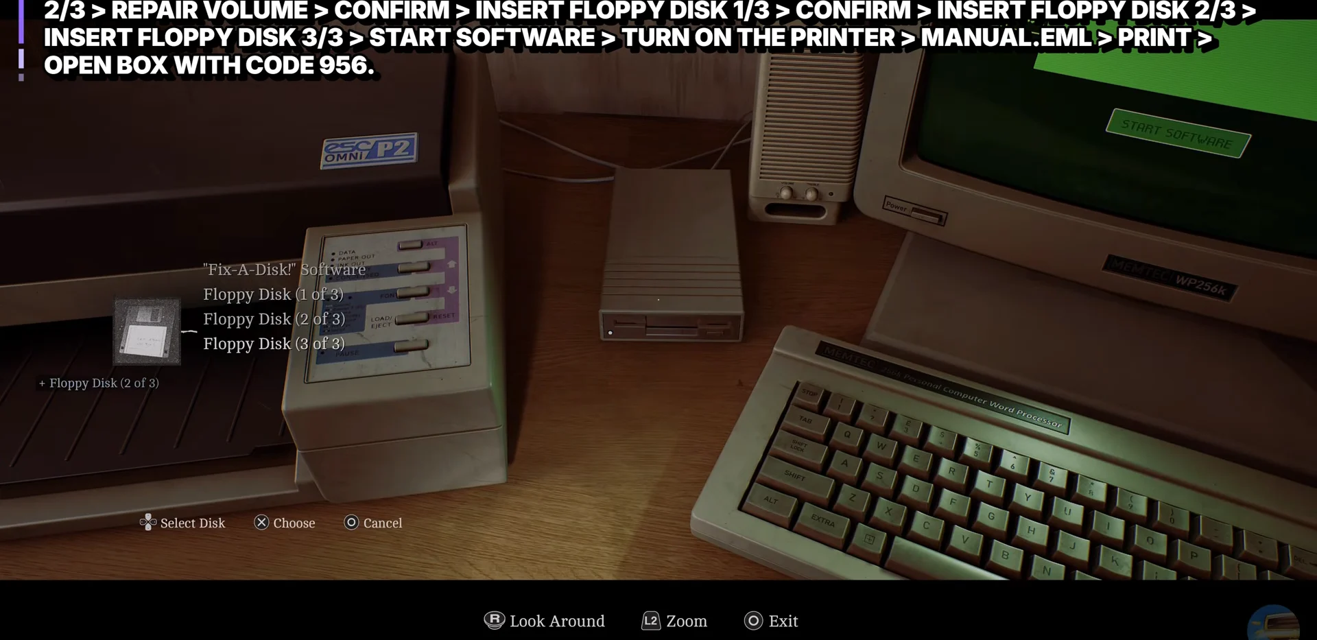 Inserting disk 2