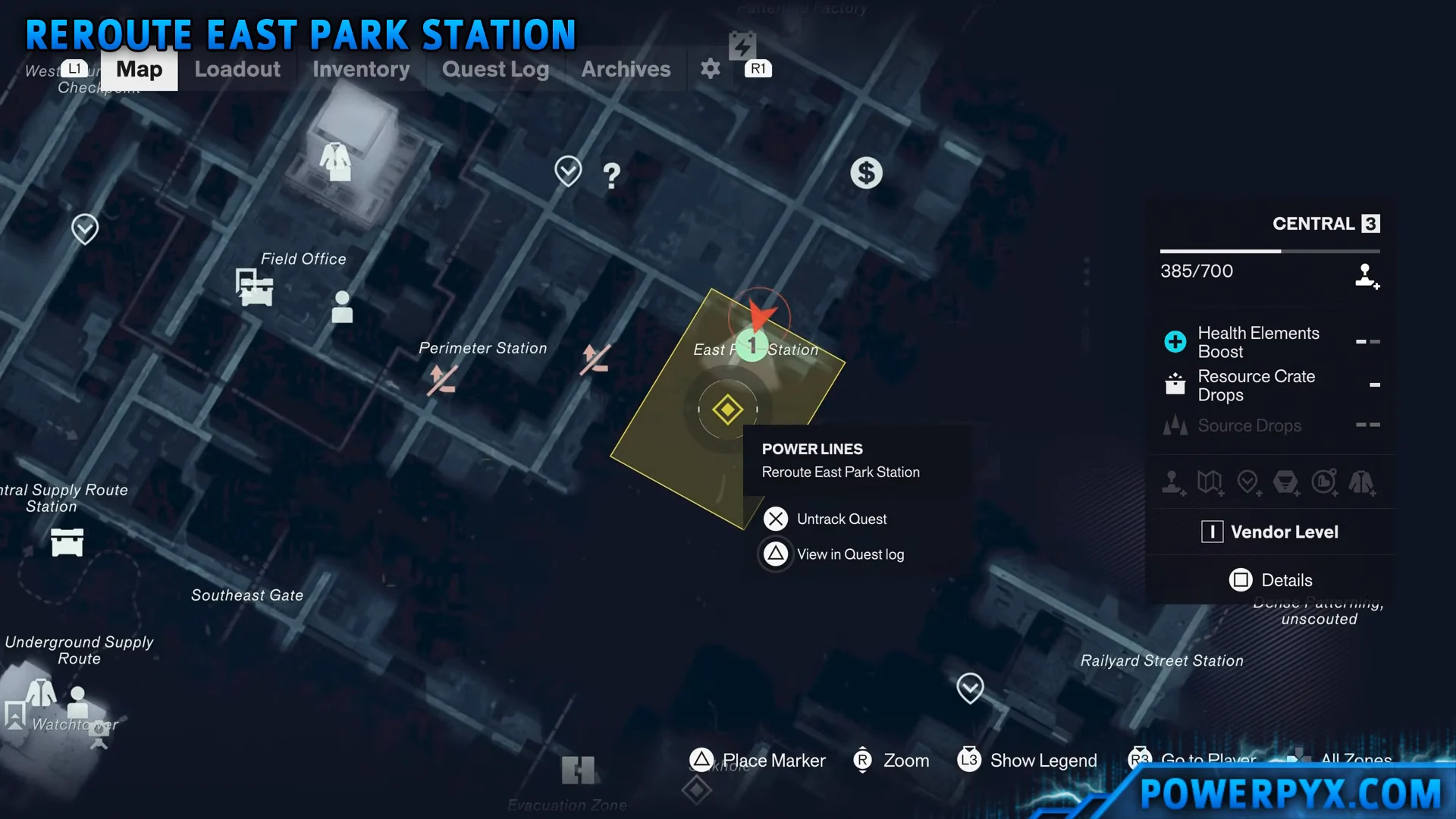 East Park Station Map Location