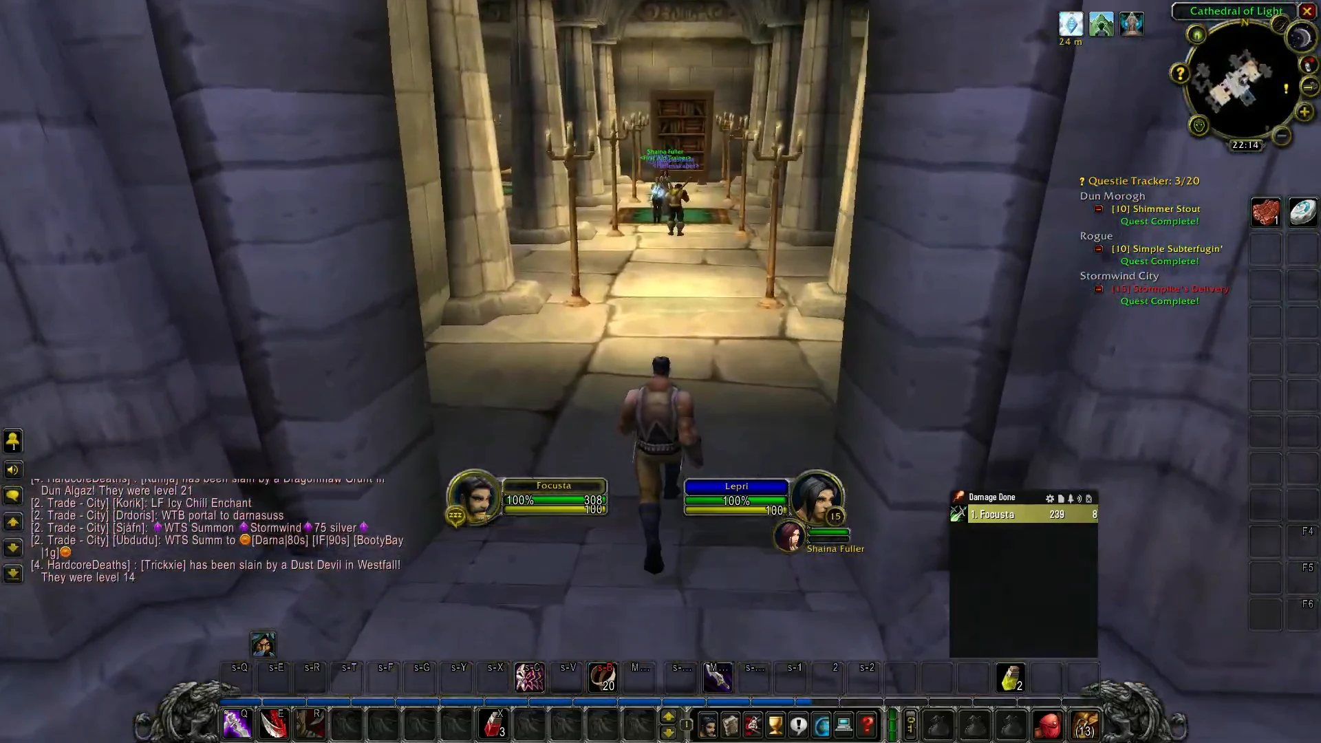 Navigating interior corridors