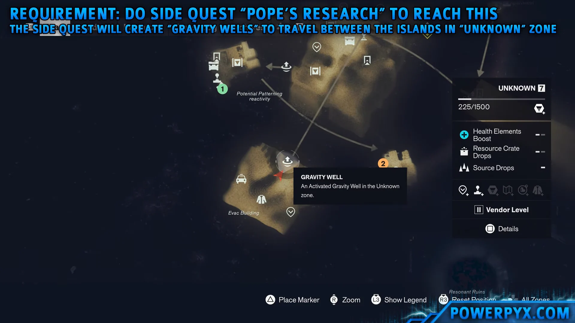 Quest Map & Requirements