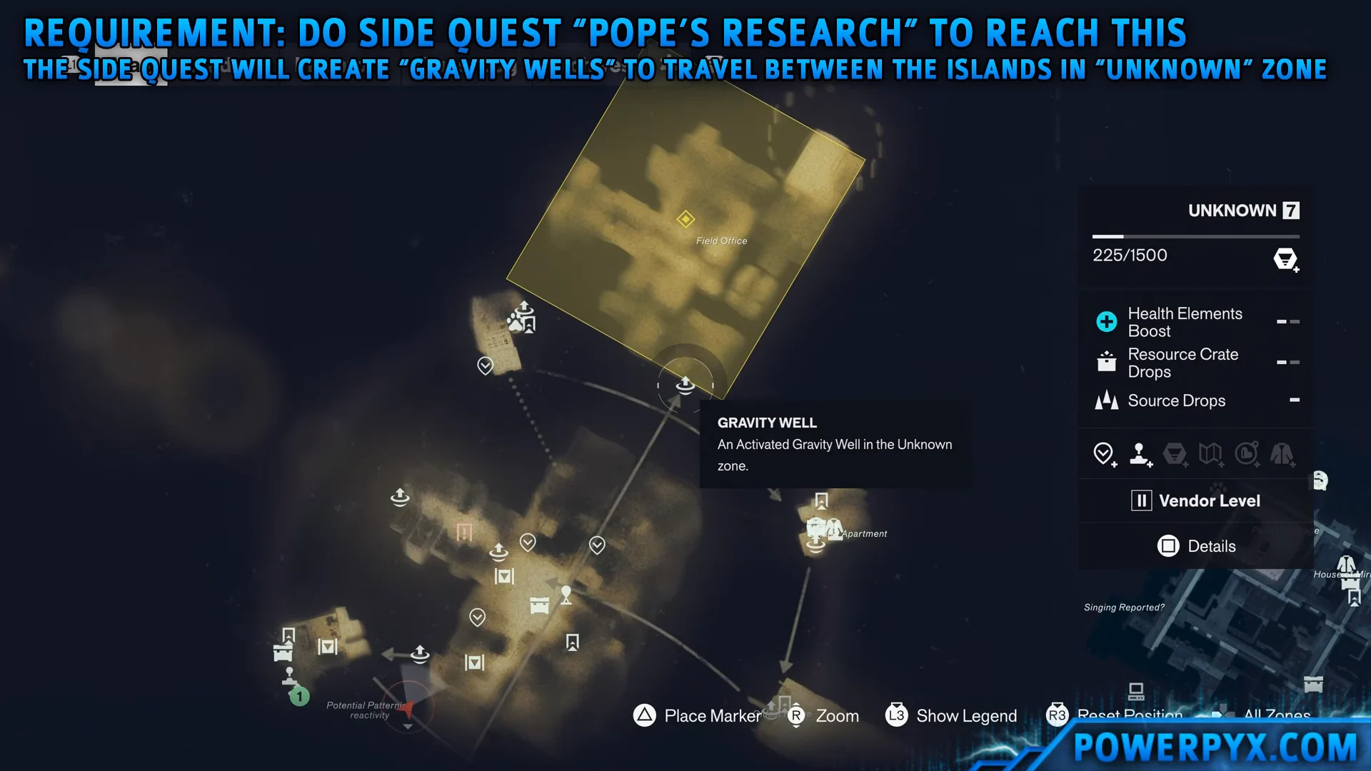 Quest Requirements & Map Location