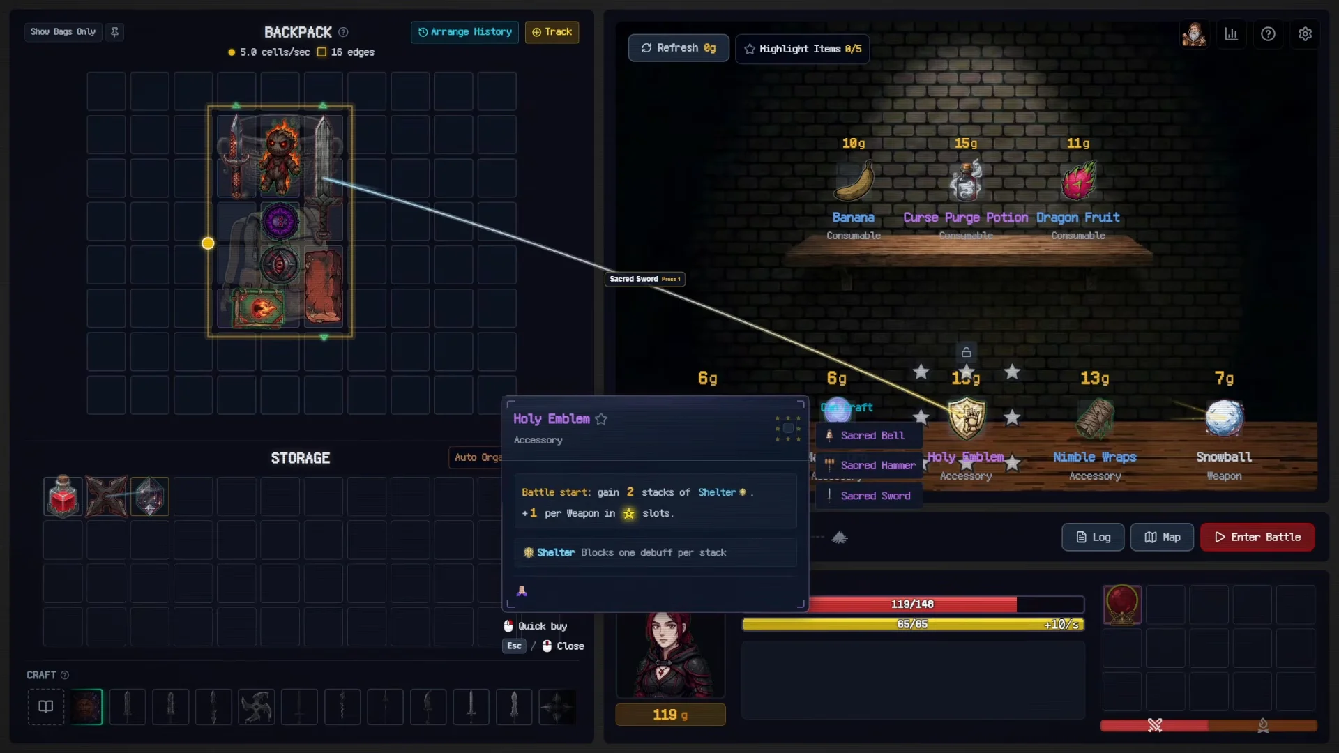 Underground 4 Shop & Sacred Sword Crafting