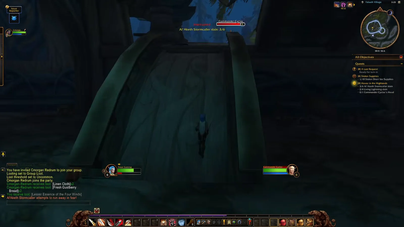 Defeating Commander Cyclas