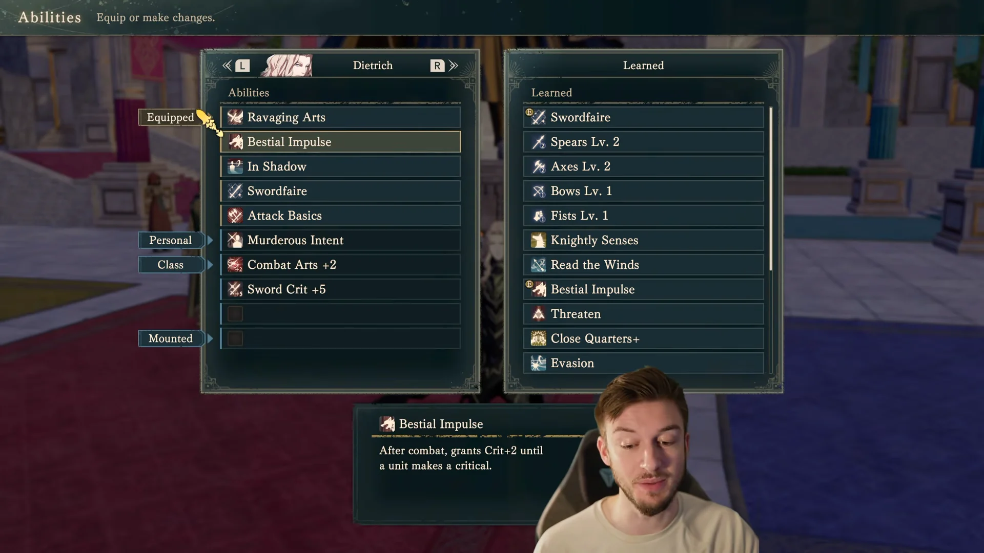 Dietrich Abilities & Combat Arts