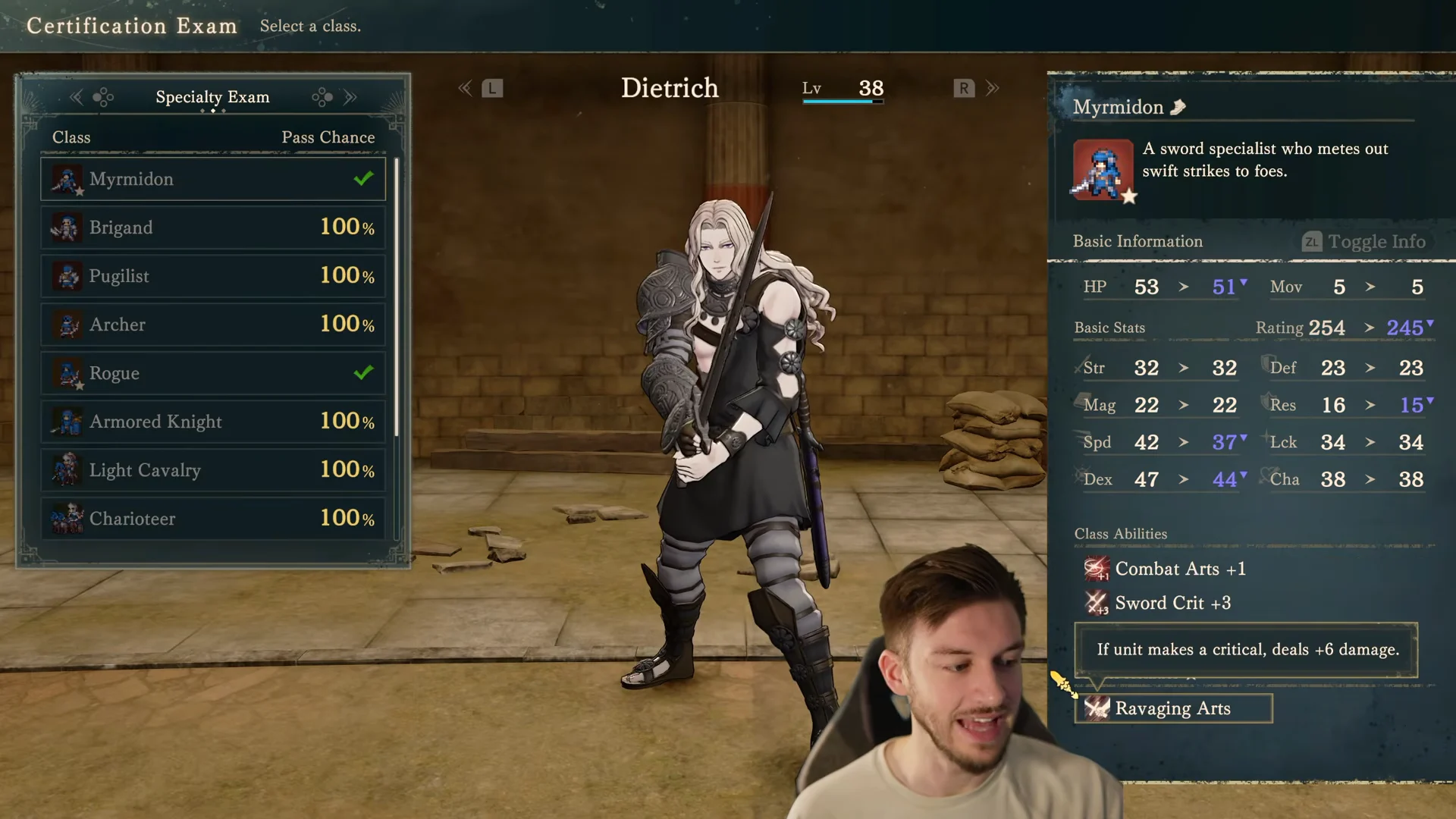 Dietrich Class Progression