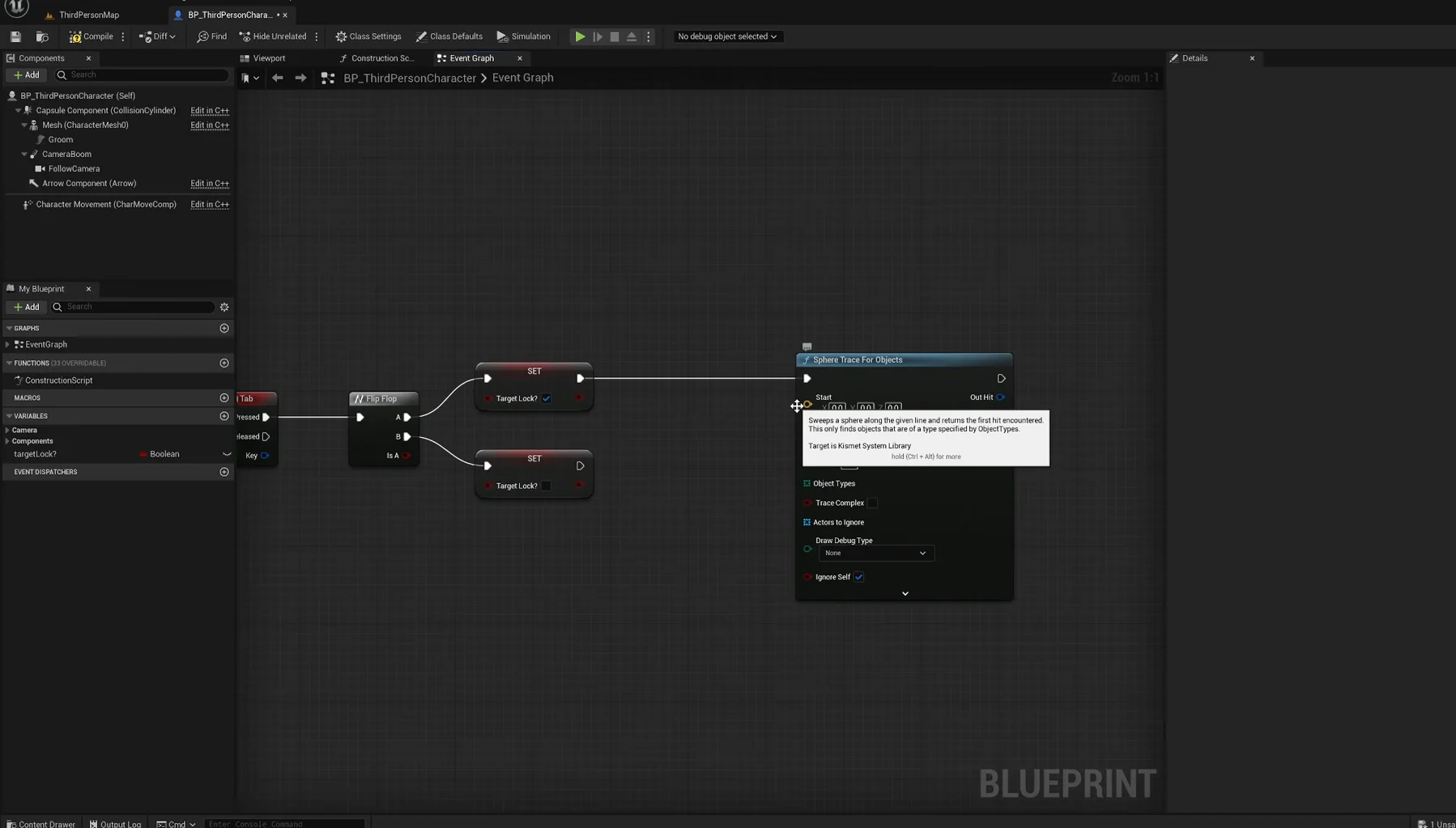Setting Up Sphere Trace For Objects