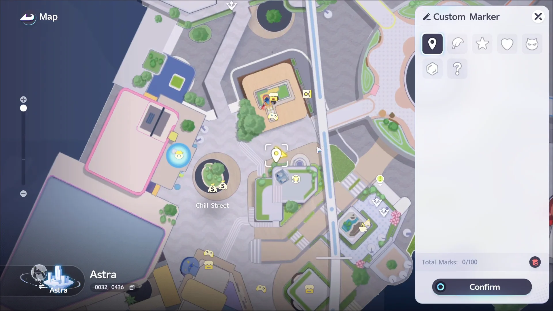 Map Pin Confirmation