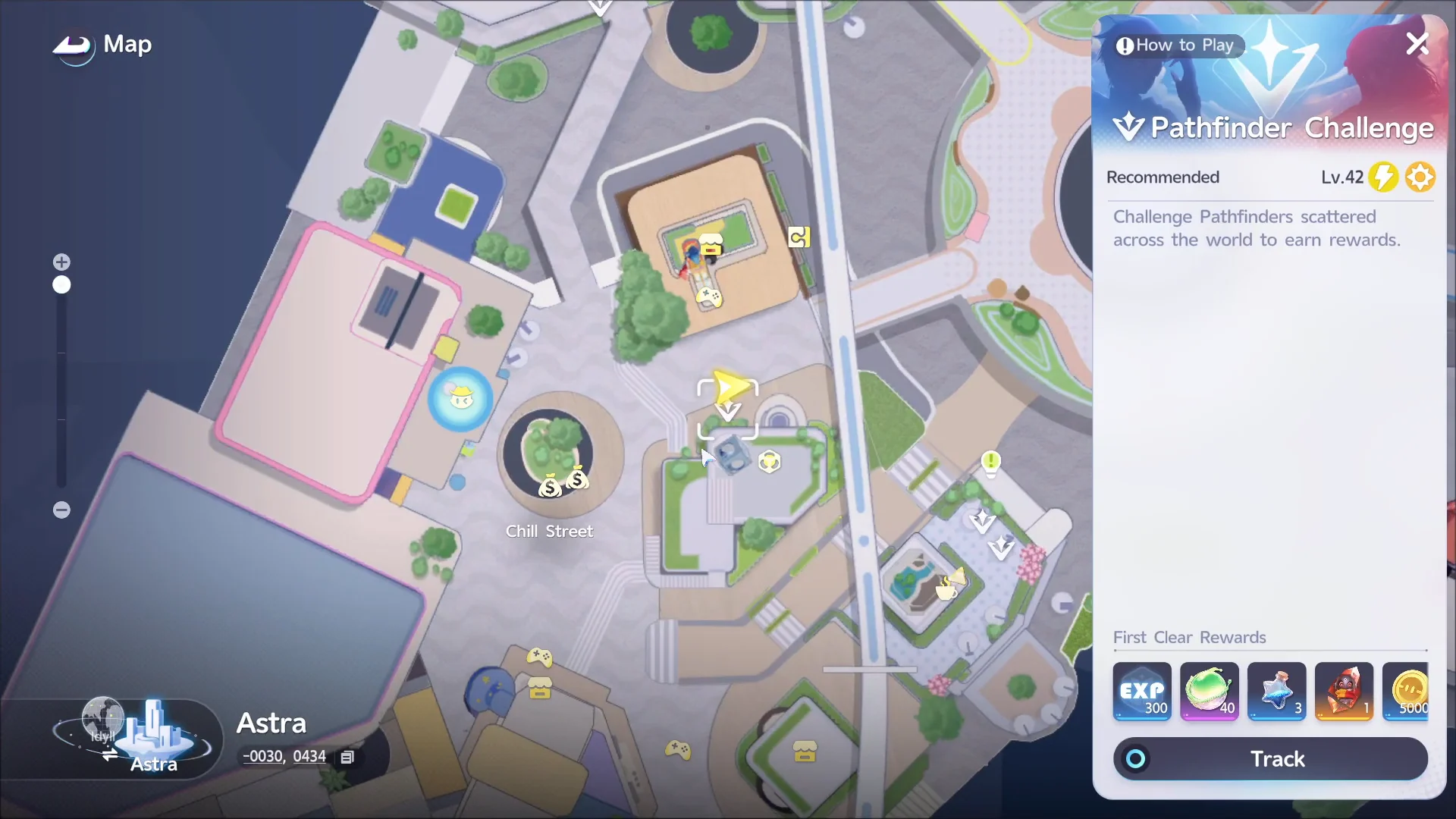 Tracking the Challenge on Map