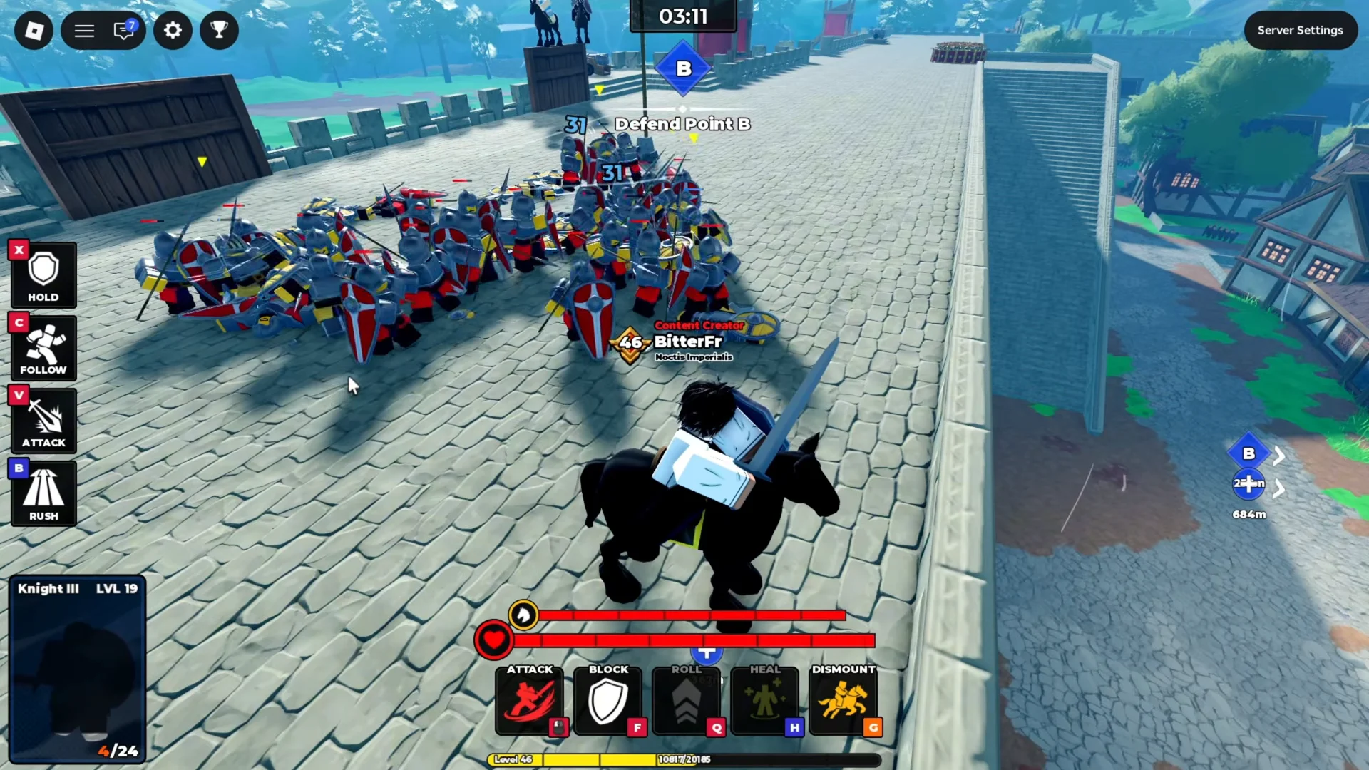 Knight III vs Spear Vanguard III