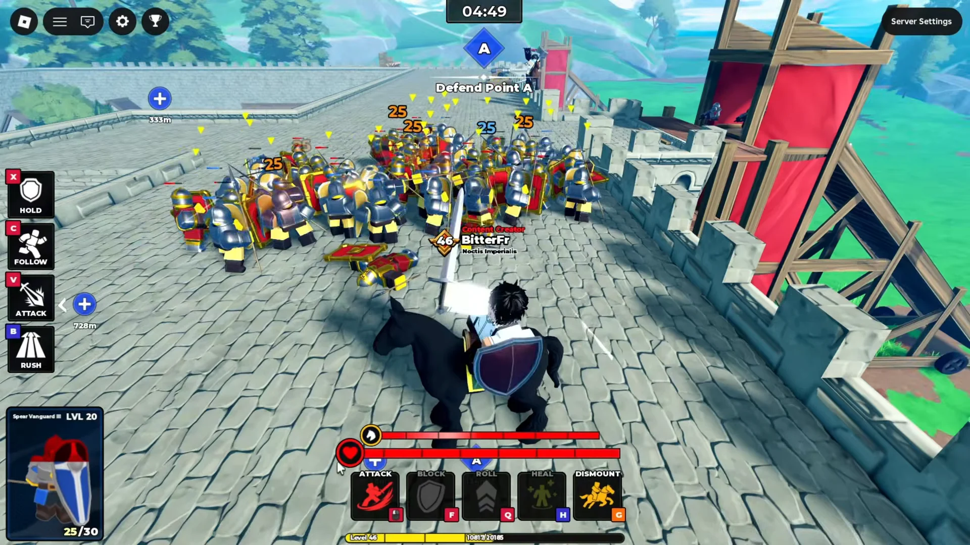 Spear Vanguard III Stats Display