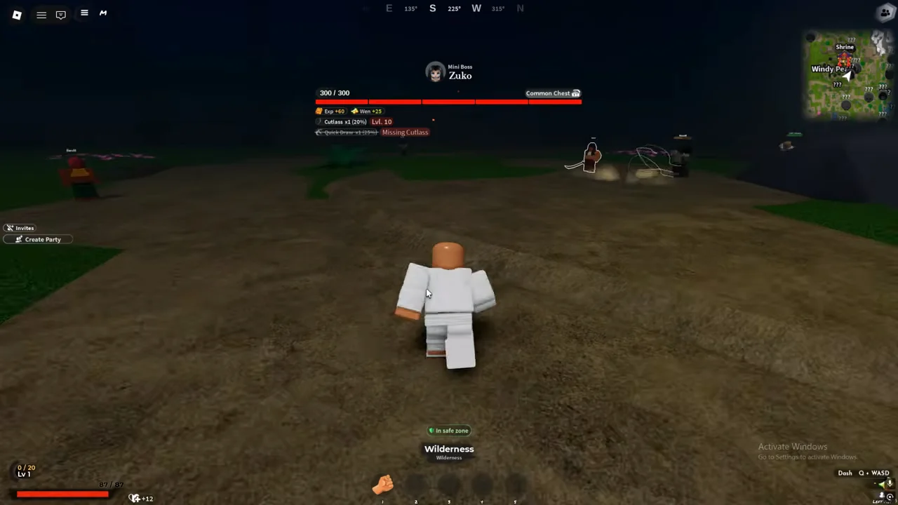 Crafting Requirements and Route