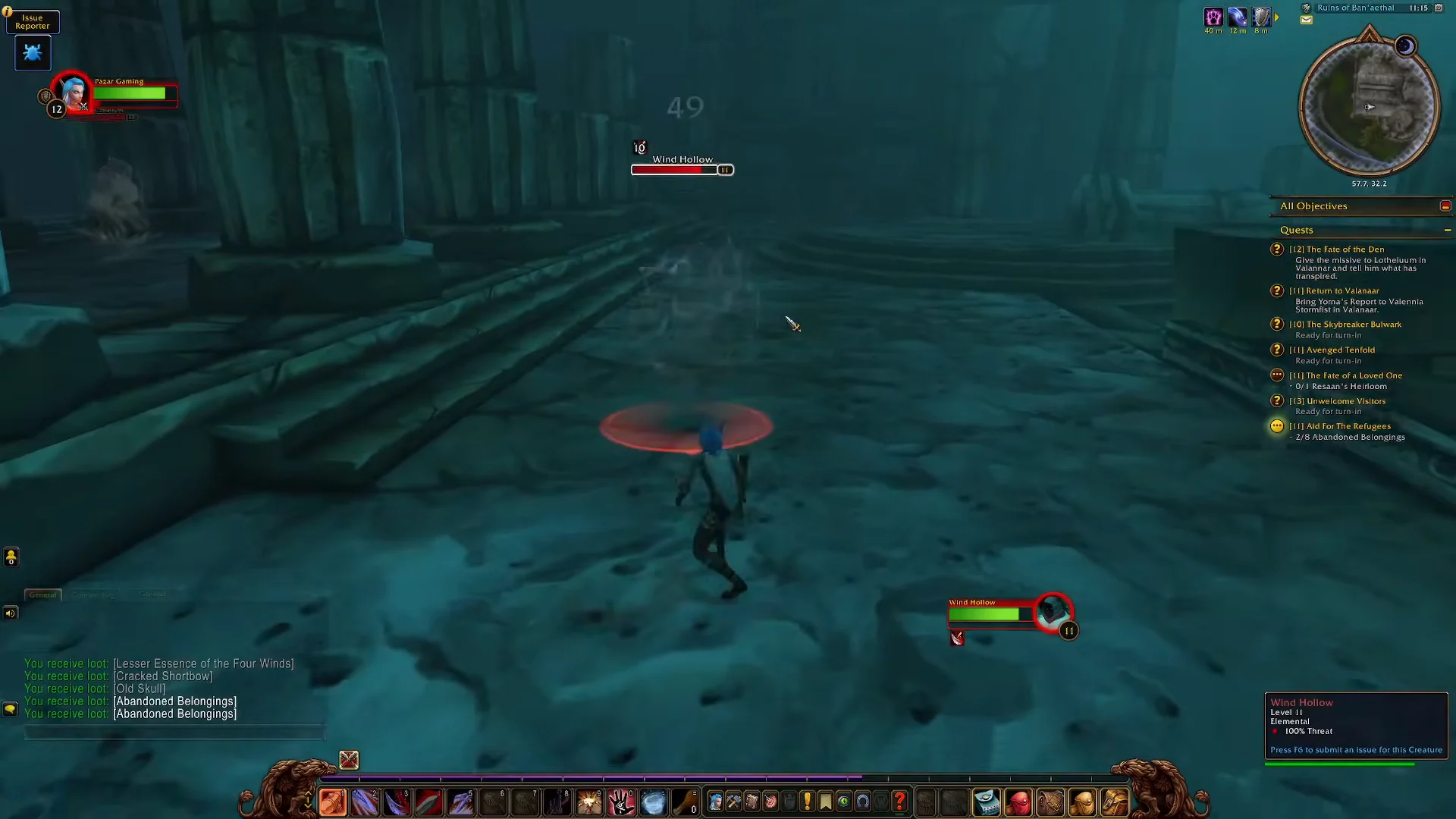 Combat with Wind Hollow