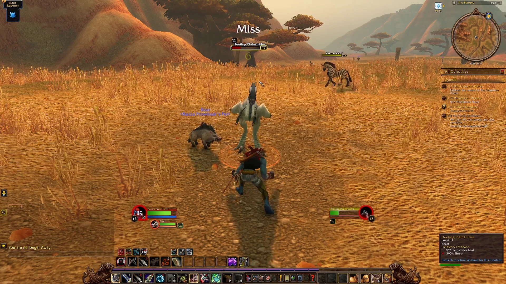 Engaging Plainstriders