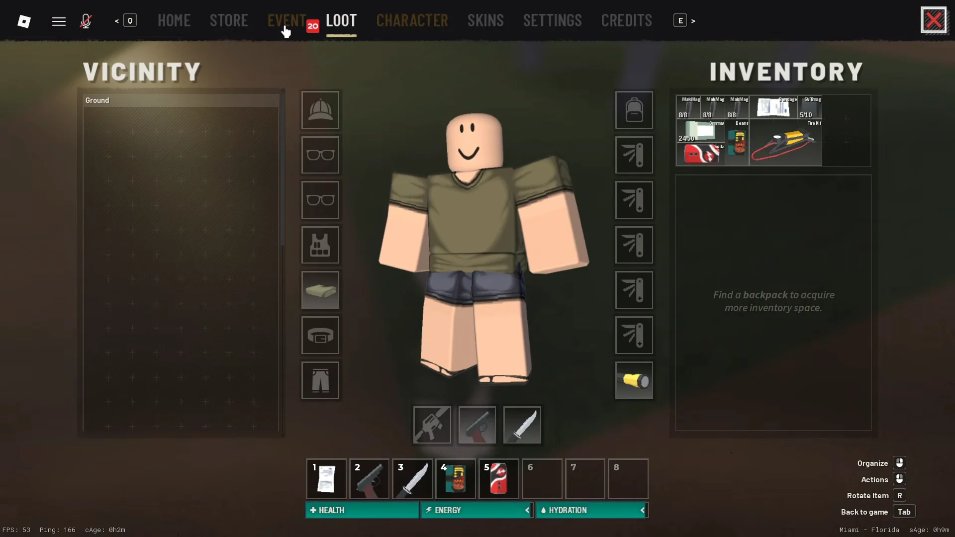 Scavenging Clothes and Loot