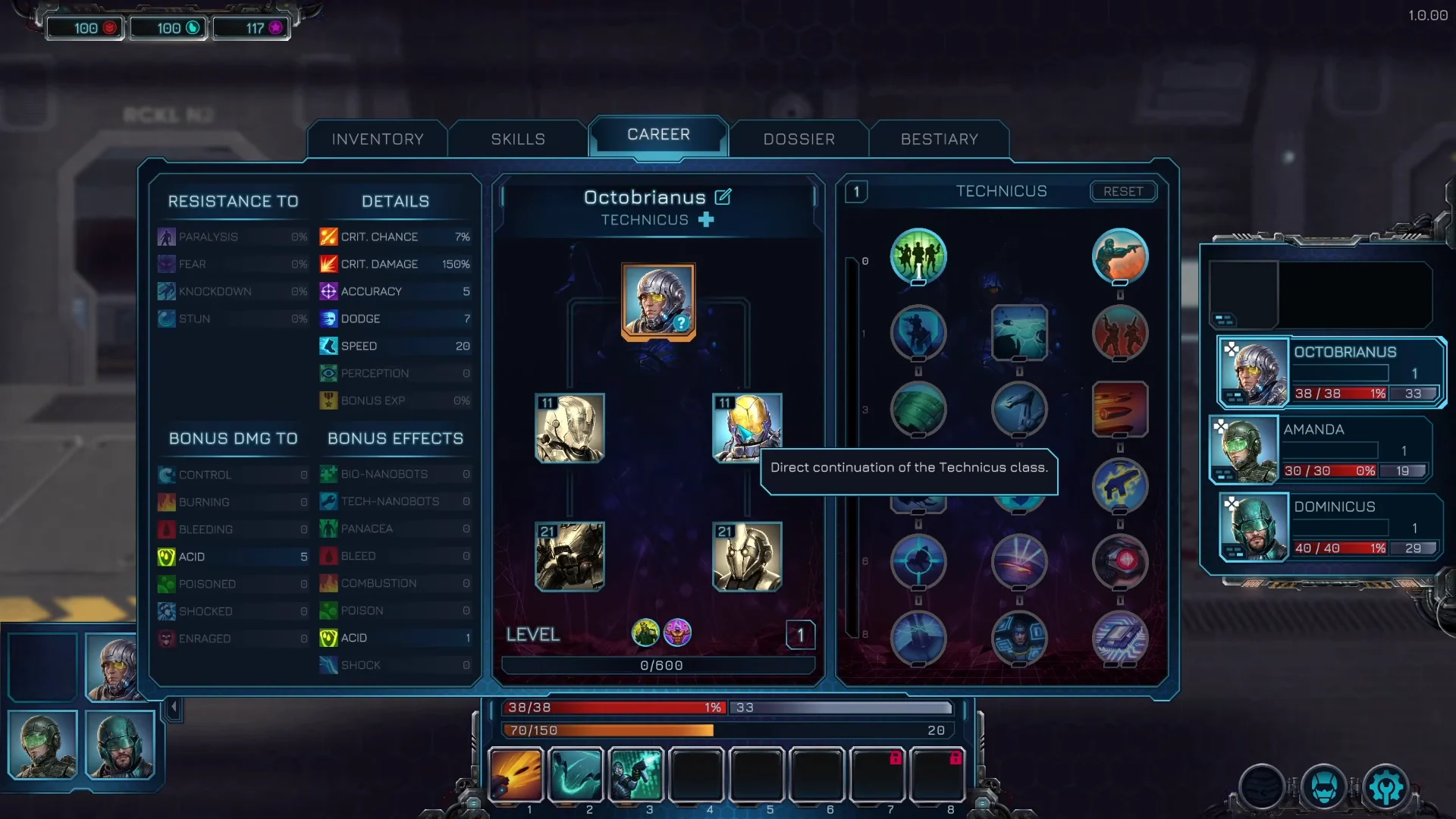 Career & Skill Tree Upgrade