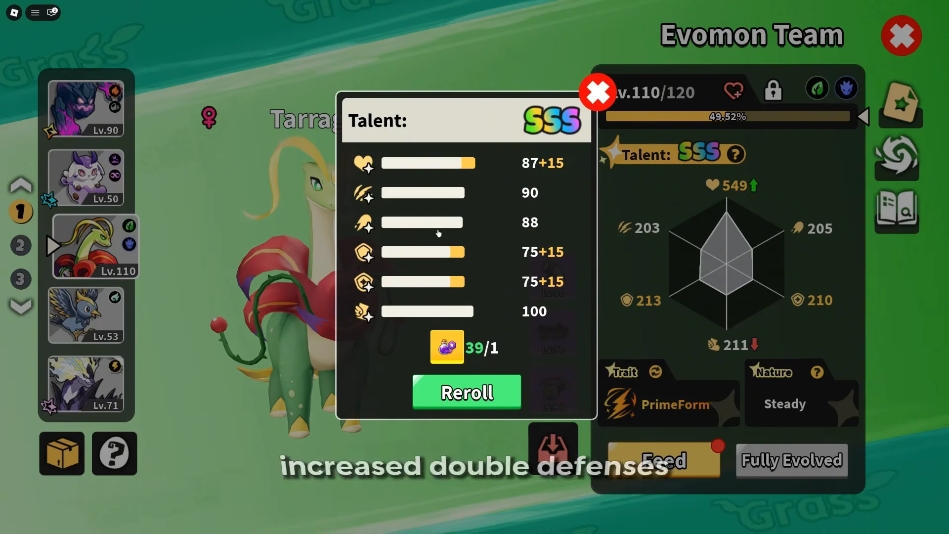 Optimal Tarragon Tank Build