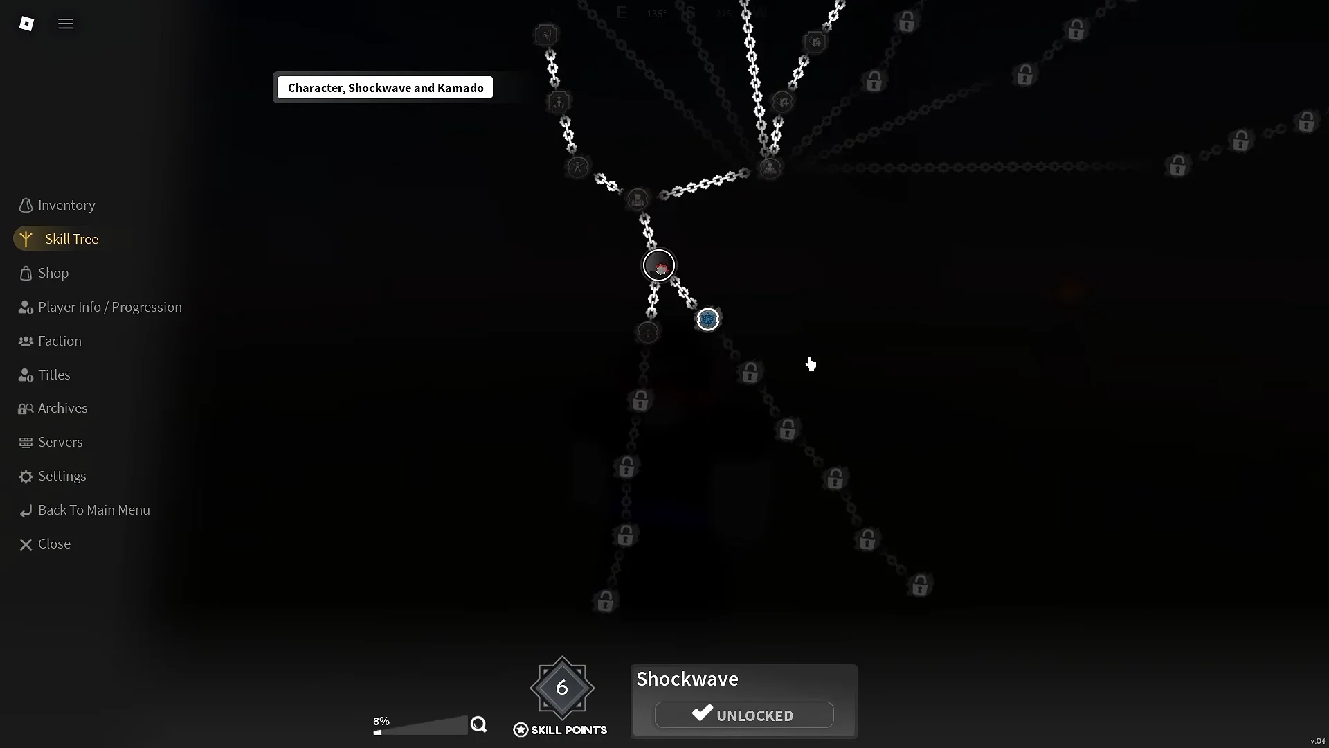 Unlocking Demon Skill Tree